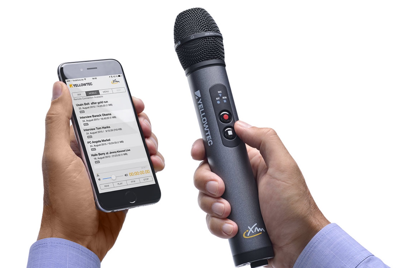 iXm Recorder Микрофон-рекордер с капсюлем Pro, направленность - суперкардиоида