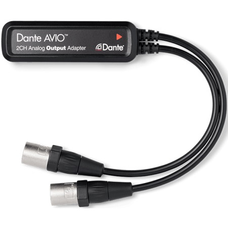 Dante AVIO Адаптер для подключения к аудиосети Dante, 2 Analog OUT, XLR